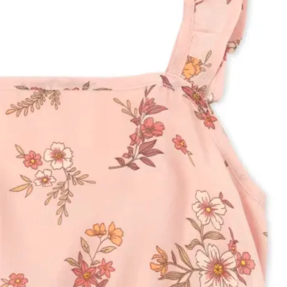 CHILDRENS PLACE ruffle wrap floral dress